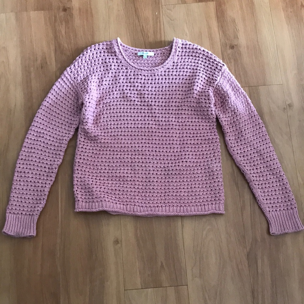 Madewell Open-Stitch Austen Pullover Sweater
